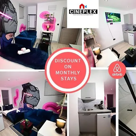 Double Bed Studio Flat With Netflix Flat B Unit C2 Wifi Disney By Cineplex Short Lets Serviced Apartments